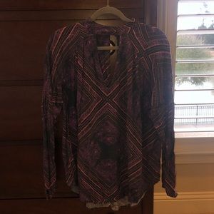 FREE PEOPLE v neck blouse